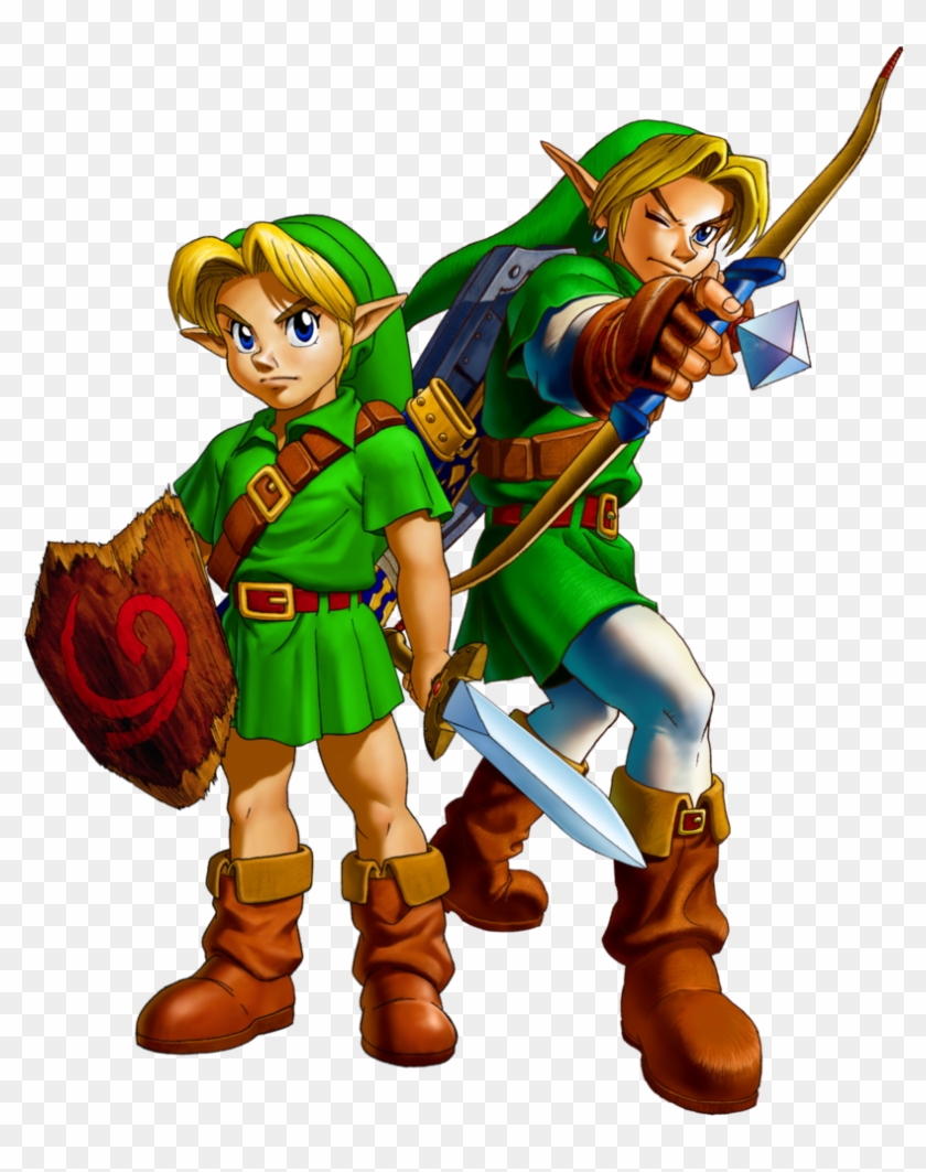 Young Link And Adult Link By Legend-tony980 - Link Ocarina Of Time Bow #1270552