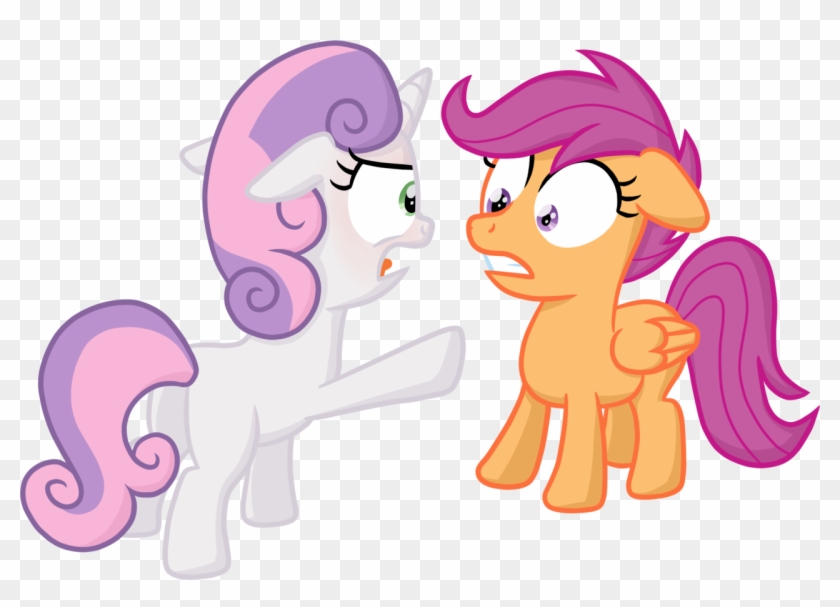 Sweetie Belle Being Angry At Scootaloo - Mlp Sweetie Belle Angry #1270569