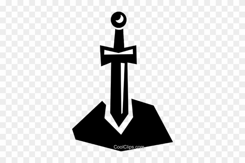 Sword Royalty Free Vector Clip Art Illustration - Cross #1270741