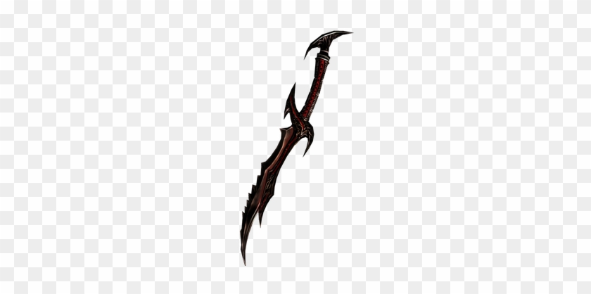 Skyrim Daedric Sword Png #1270742