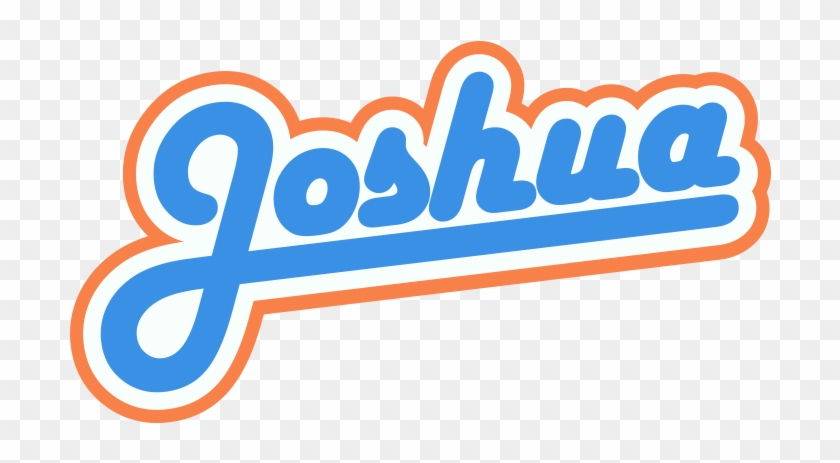 Joshua Retro Name Sign Png - Name #1270758