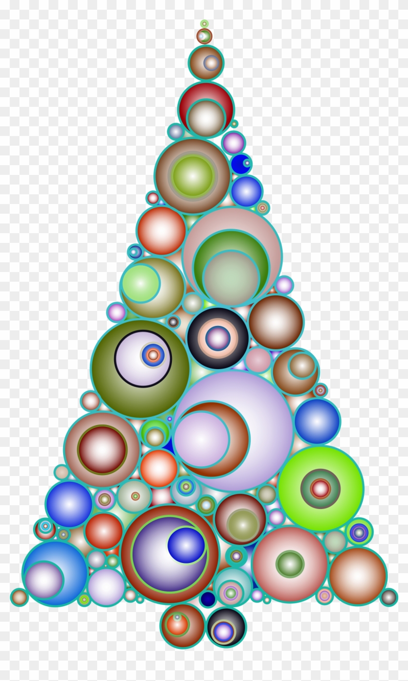 Abstract Circles Christmas Tree 4 - Christmas Tree #1270861