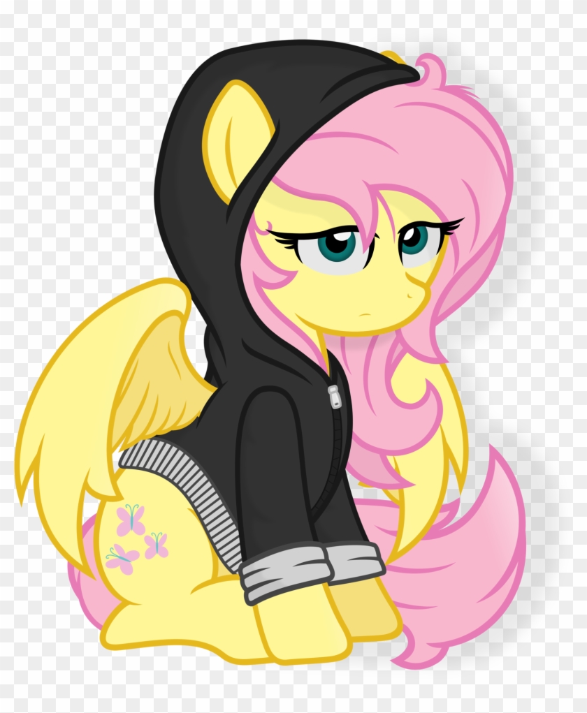 Fluttershy Hoodie By Godoffury Fluttershy Hoodie By - Mlp Fluttershy Hoodie #1270951