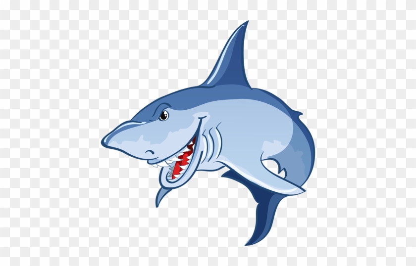 Set Of Scary Sharks In Cartoon Style 4 - Cartoon Shark .png #1270968