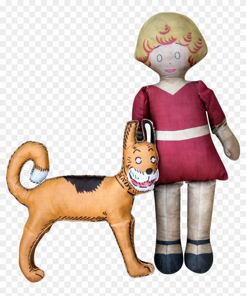 Scarce Little Orphan Annie And Sandy Cloth Dolls - Cartoon #1271048