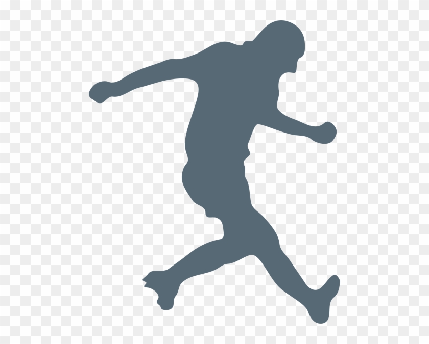 Soccer Man Clip Art At Clker - Soccer Player Silhouette #1271154