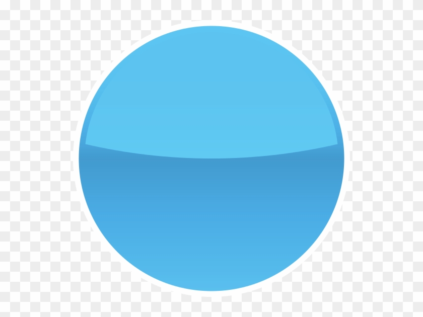 Glossy Blue Button Png - Circle #1271627