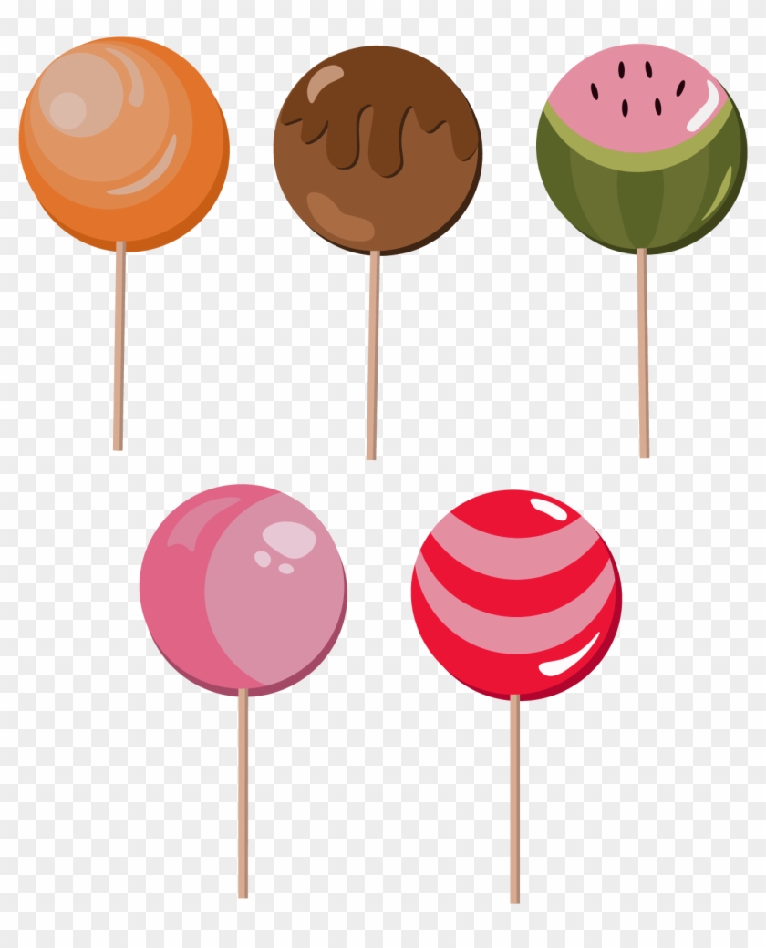 Candy Lollipops Candy Apple Dessert Clip Art - Lollipop #1271651