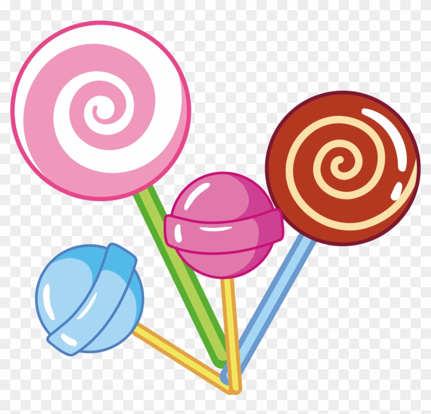 Lollipop Euclidean Vector Candy - Lollipop Vector Png #1271708