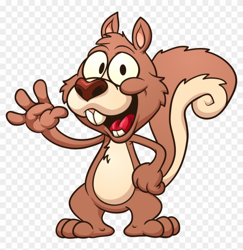 Squirrel Cartoon Clip Art Vector Squirrel 1000 983 - Cartoon Squirrel #1271840