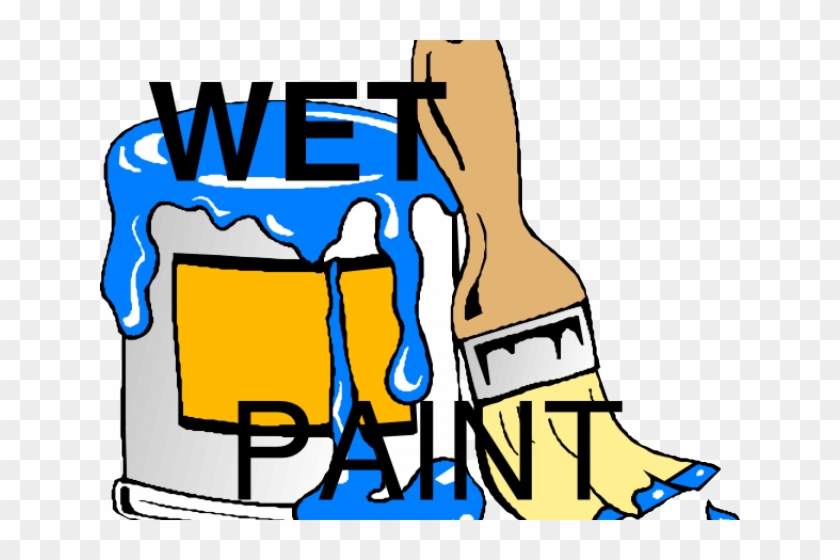 Wet Paint Cliparts - Paint Can Clip Art #1271901