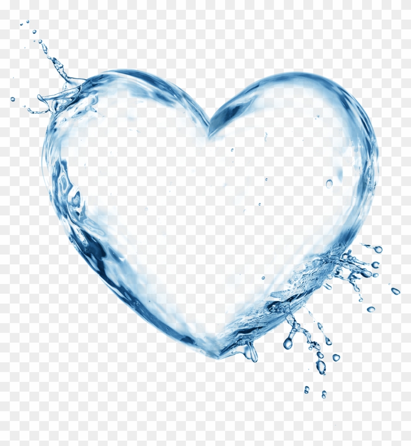 0 1a5a6f Dd243632 Orig - Water Heart Png #1272089