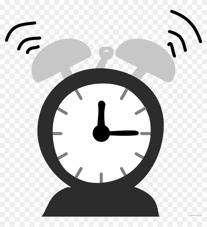 Alarm Clock Tools Free Black White Clipart Images Clipartblack - Ring Alarm Clock Png #1272289