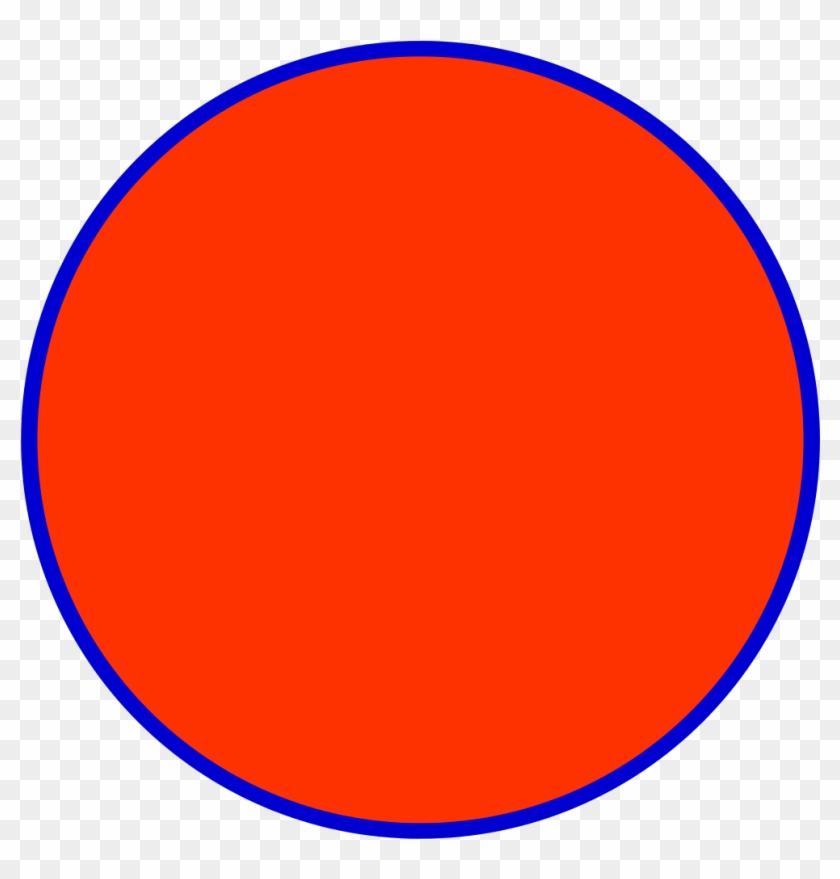 Filered Blue Circle - Orange Circle With Blue Outline #1272487