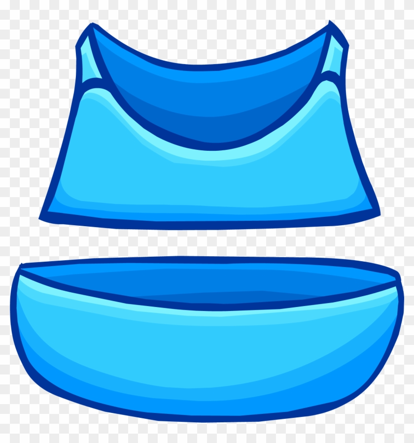 Aqua Bikini - Club Penguin Blue Bikini #1272689
