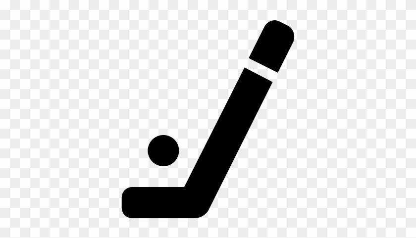 Hockey Stick And Ball Vector - Hockey Stick Icon #1272749