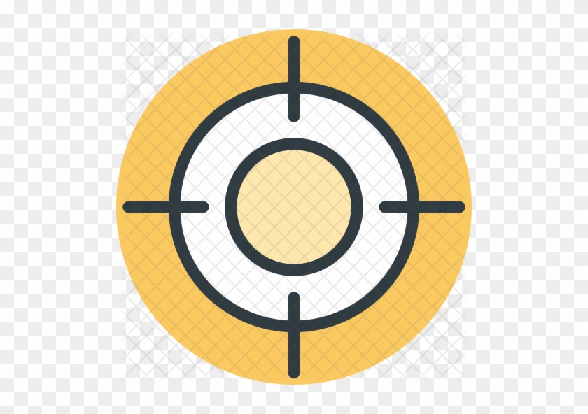 Crosshair Icon - Blue Target Png #1272774