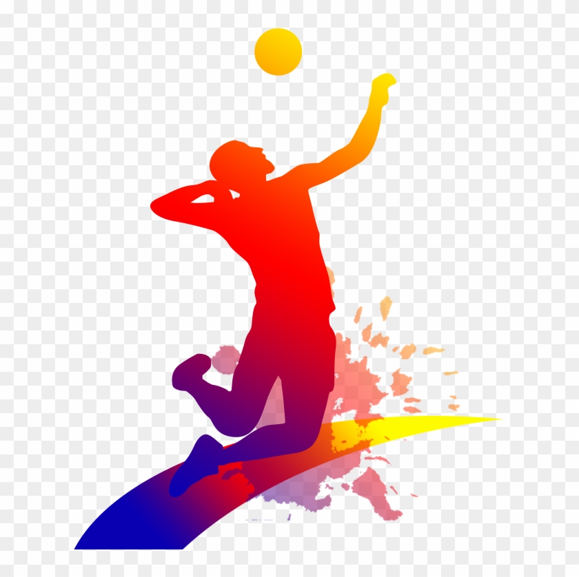 Volleyball Clip Art - Transparent Womens Volleyball Silhouette #1272851