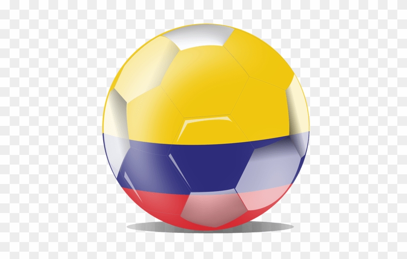 Colombia Flag Football Transparent Png - Soccer Ball With All Countries Flags Png #1272865