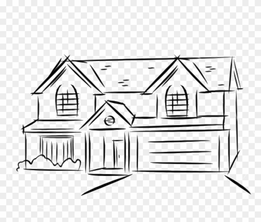 line drawing house clipart porch