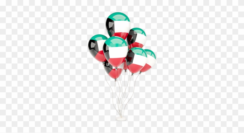 Illustration Of Flag Of Kuwait - Kuwait Flag Balloon Png #1273398