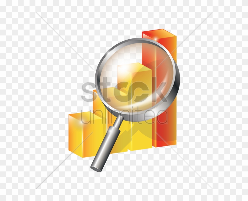Graph Clipart Magnifying Glass - Illustration #1273558