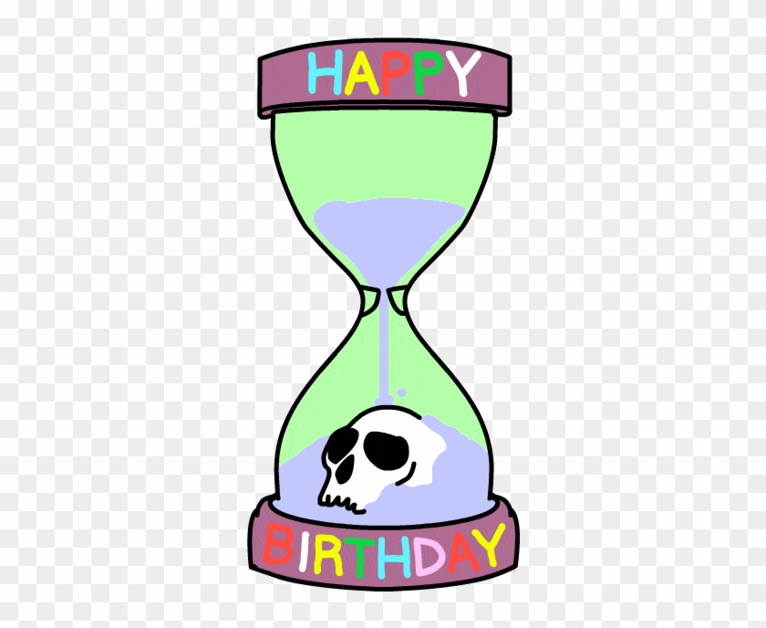 Download Gif - Happy Birthday Skull Gif #1273628