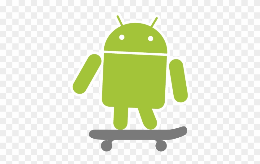 The Android Android Riding A Skateboard - Android Skateboard #1273741