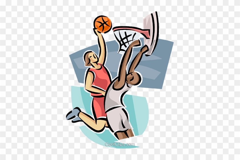 Basketball Players Royalty Free Vector Clip Art Illustration - Basketball Clipart #1273745
