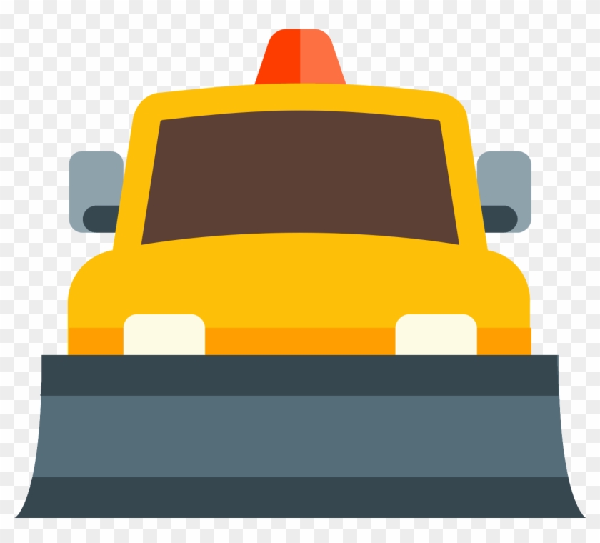 This Icon Depicts A Snow Plow Truck - Snowplow #1273907
