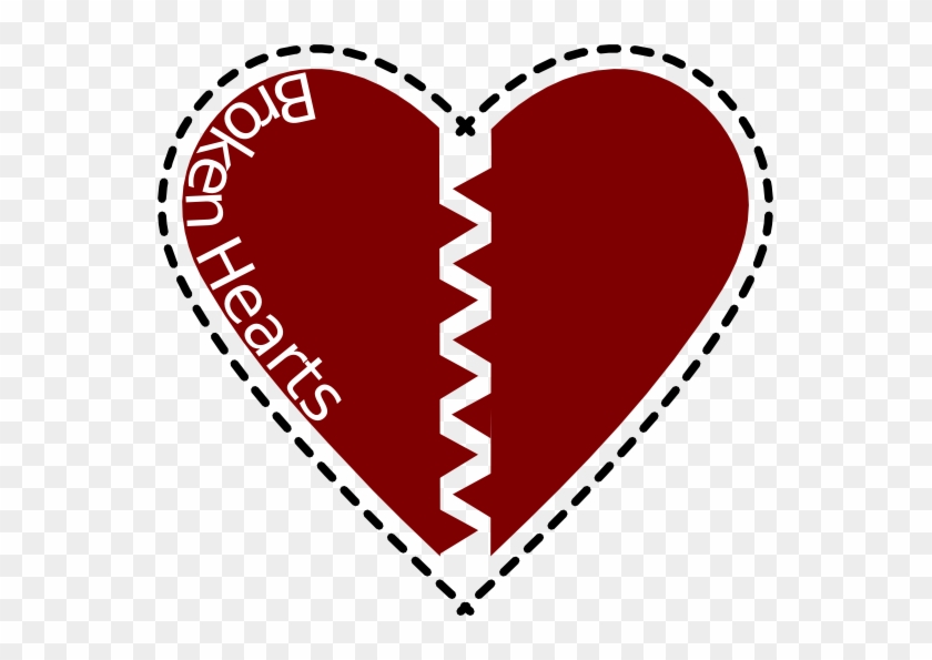 Free Broken Heart Clip Art - Broken Heart Vector Png #1274024