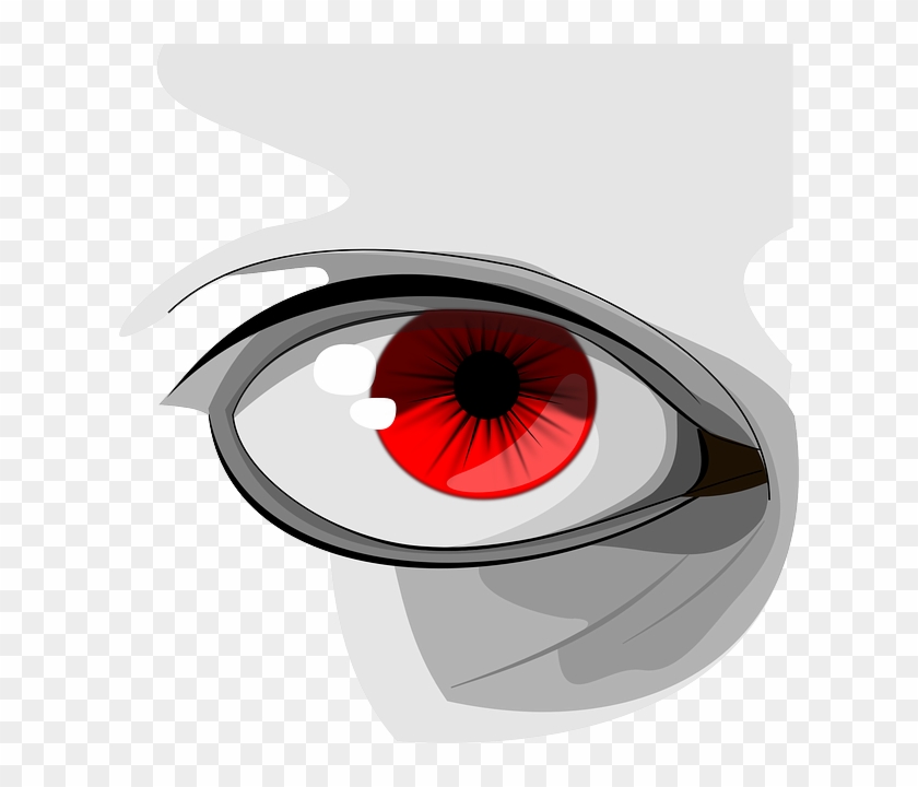 Eyes, Red, Human, Organ, Macro, Pupil, Black, Eyelid - Angry Red Eyes Png #1274079