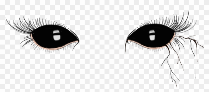 Demon Eyes Black Dark Halloween - Black Demon Eyes Png #1274093