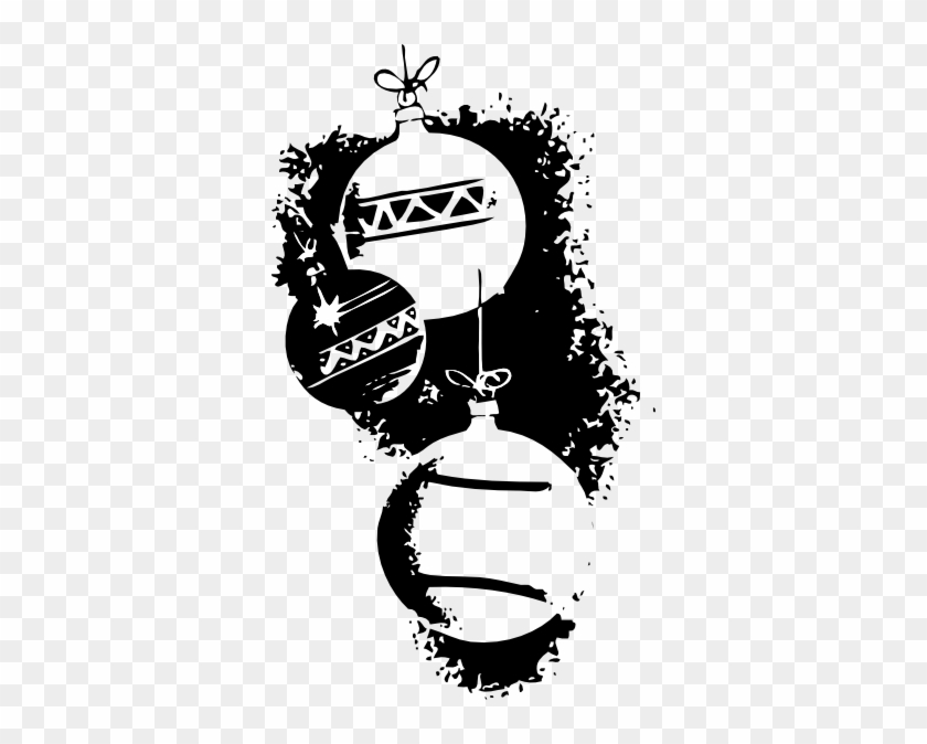 Free Vector Ornaments Clip Art - Christmas Ornament Silhouette Png #1274146