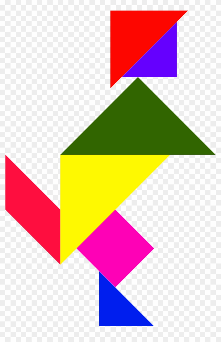 Tangram Jigsaw Puzzles Triangle Parallelogram Clip - Tangram #1274286