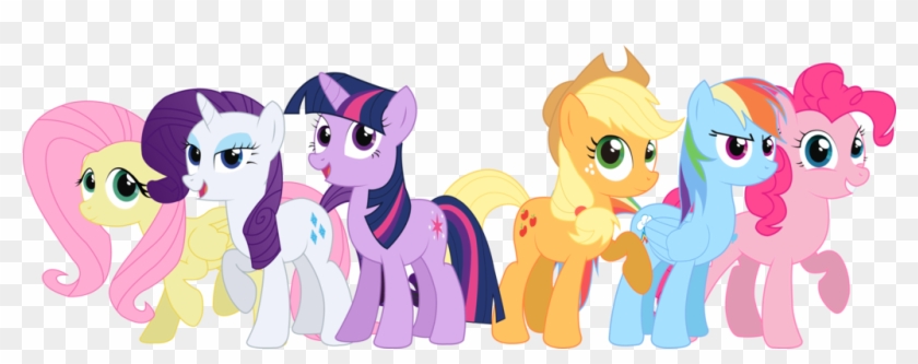 Mane Six - My Little Pony Mane 6 Vector #1274299