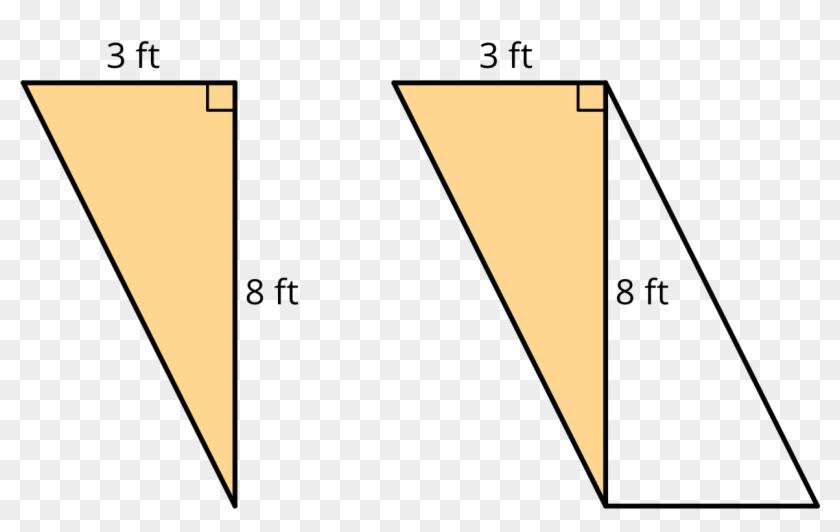 A Triangle With One Side Labeled 3 Feet And Another - Triangle #1274362