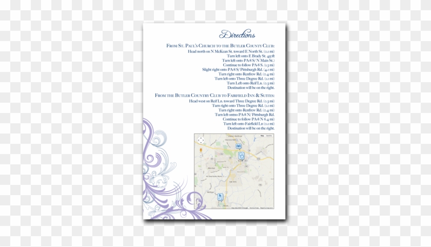 Navy & Purple Swirl Invitation - Document #1274488