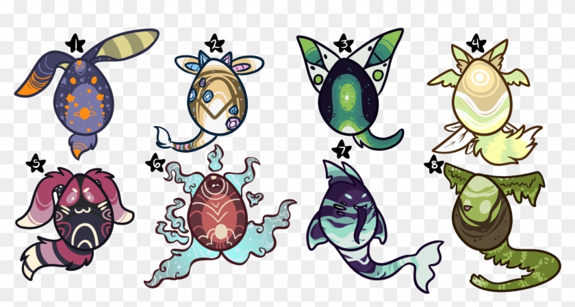 Animal/monster Eggs 11 - Cartoon #1274493