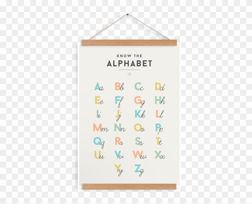 Alphabet Chart Decor We Are Squared Tiny Paper Co Afterpay - Know The Alphabet Poster #1274529