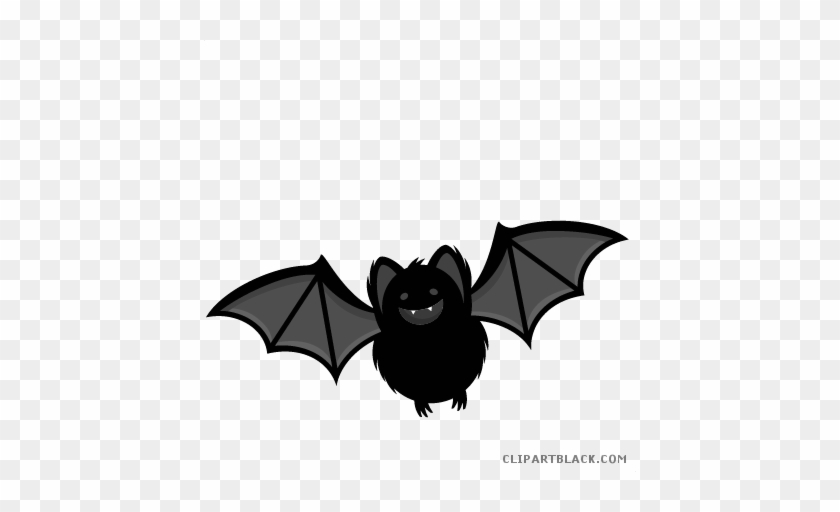 Halloween Bats Animal Free Black White Clipart Images - Cute Halloween Bat Png #1274714