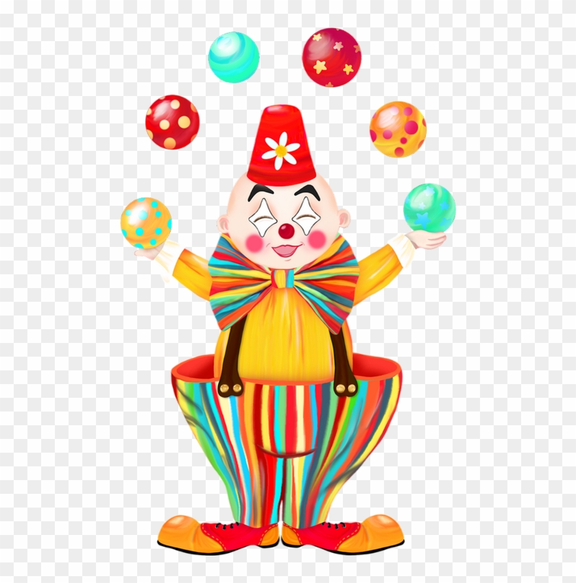Clown Juggling Circus Clip Art - Dessin Jongleur Cirque Couleur #1274735