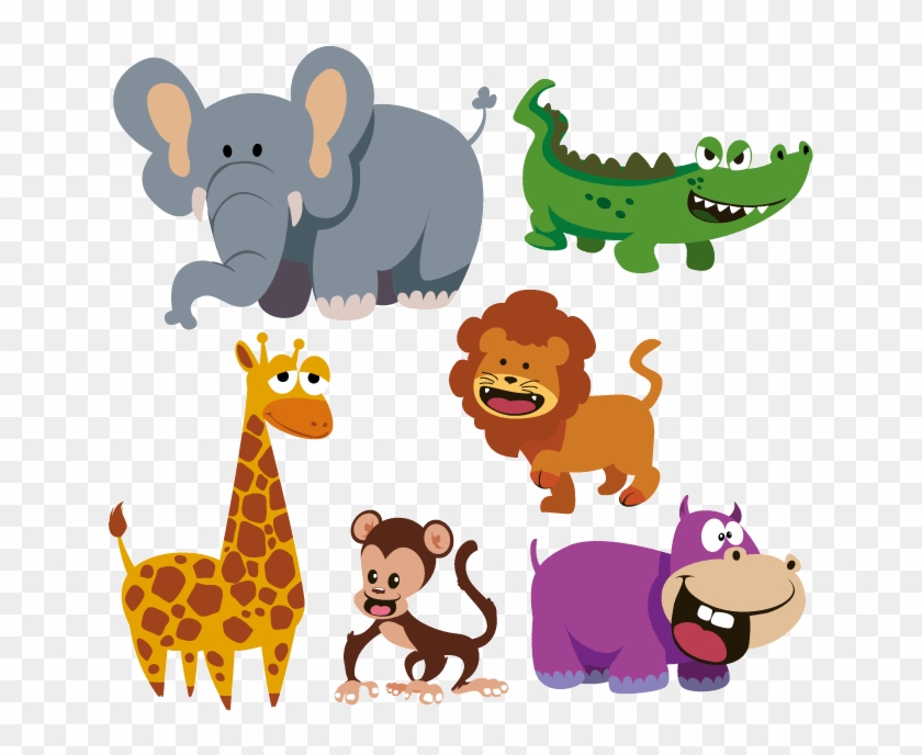 Divertidos Animales Salvajes Imagen Vectorial De Divertidos - Arpan Large Baby Alphabet Slip In Case Photo Album #1274744