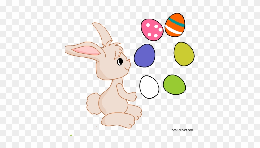 Free Clipart Of Easter Bunny Juggling Easter Eggs - Easter Bunny #1274785
