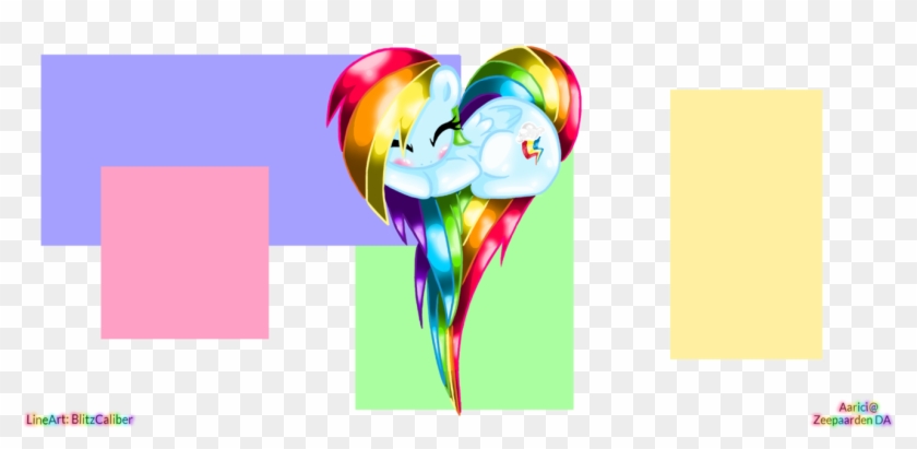 ~rainbow Dash Chibi Heart~ By Zeepaarden - Graphic Design #1274817