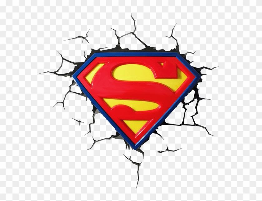 Superman Logo 3d Light - Superman Logo 3d Light #1274947