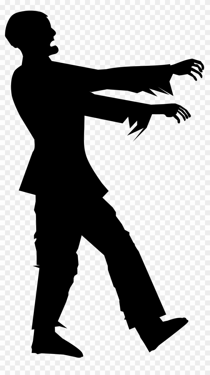 Zombie Clipart Free - Zombie Silhouette #1274970