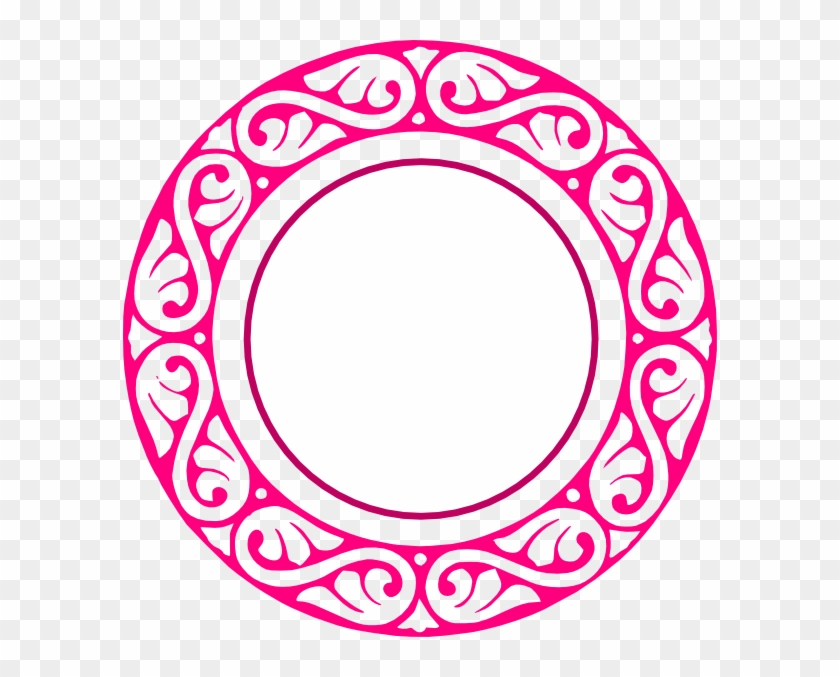Scalloped Circle Frame Clip Art #1275018