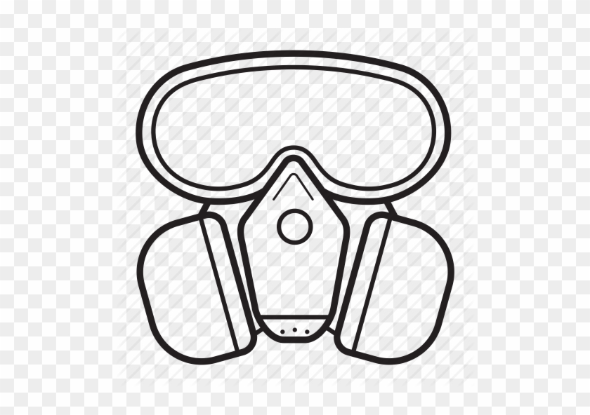 Drawn Gas Mask Safety Mask - Mascara De Gas Laboratorio Dibujo #1275085
