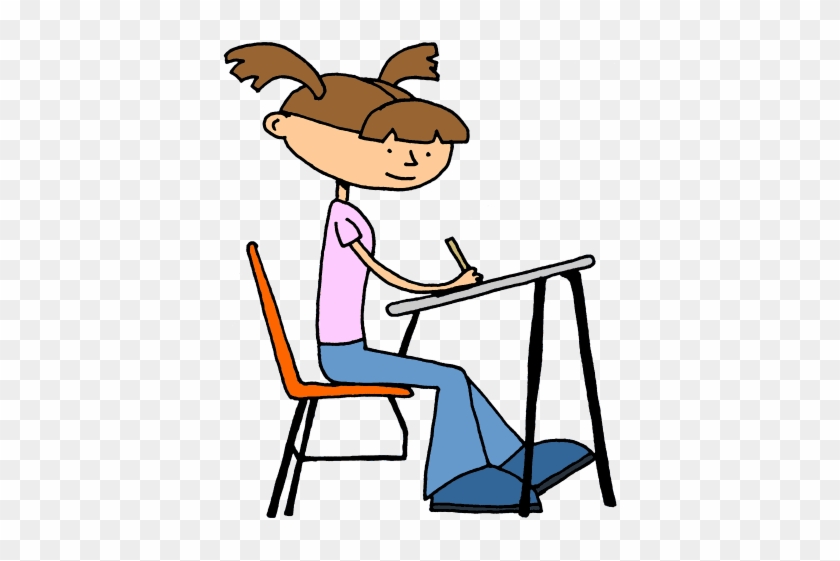 Girl Student Clipart Free Images - Students Working Clip Art #1275107